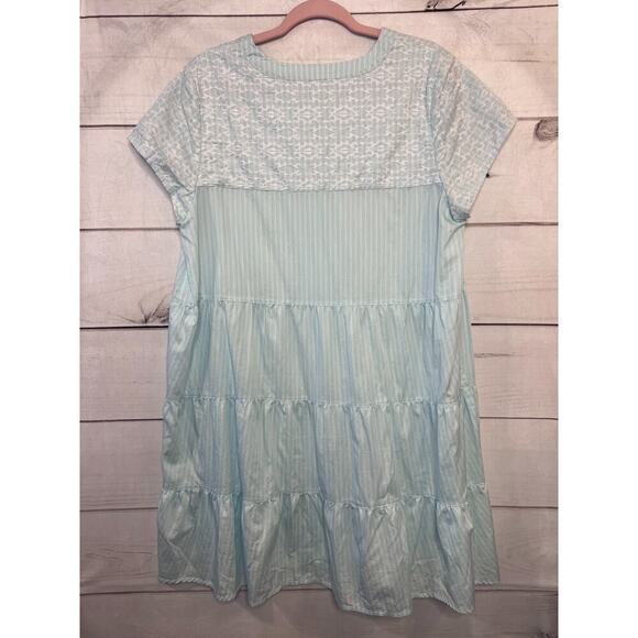 Tyler Boe Dress Size Large Light Blue With White Accents - Picture 4 of 4